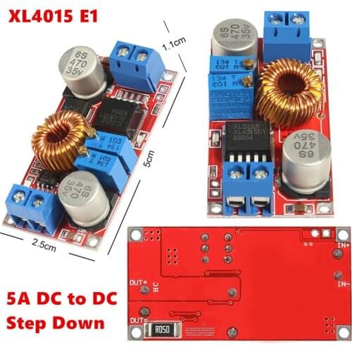 2PCS Original XL4015 E1 5A DC to DC CC CV Lithium Battery Step down Charging Board Led Power Converter Lithium Charger Module