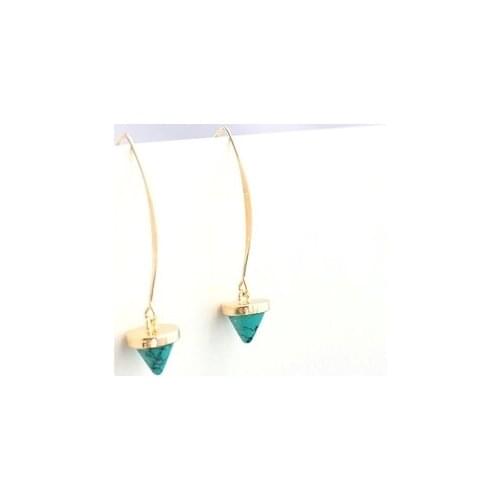 2019 Brand New Fashion Gem mint stone Earrings for Women