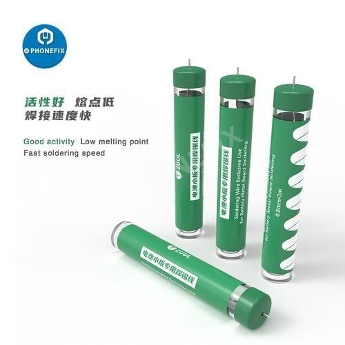 2UUL 3m 0.8mm Soldering Wire for Phone Battery Metal Board Repair No Need Spot Welding Machine Soldering Line Repairing