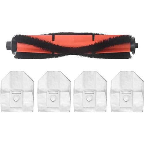 5Pcs For Roidmi EVE Plus Robot Vacuum Cleaner Main Brush Dust Bag Replacement Accessories Parts