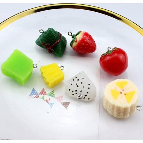 6pcs Sweet fruit fresh Cute Earrings Dragon Banana apple pendant Women Strawberry Orange Earrings for Girls Jewelry Accessories