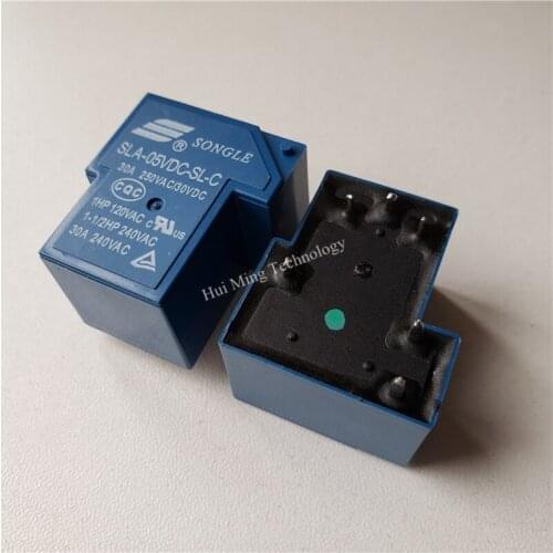 6pcs Relay SLA-05VDC-SL-C SLA-12VDC-SL-C SLA-24VDC-SL-C 250V 30A relay 6 pin relay 5V/12V/24VDC relay
