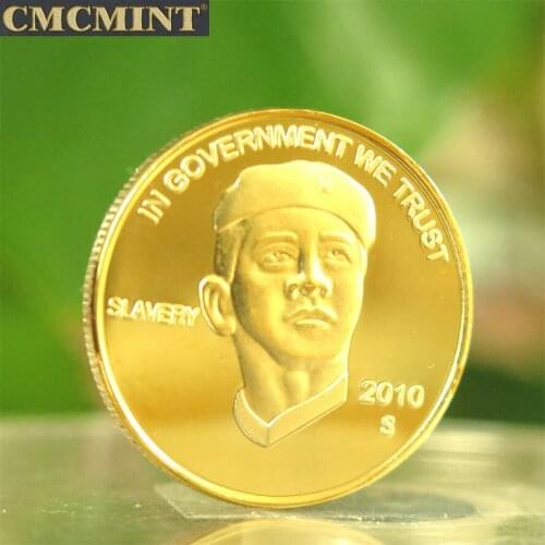 B52 Nautical Crafts Metal Crafts Old Coin Prices Gold Coins 1/2 Oz Gold Plated North American Union, Obama Round