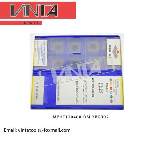 Free shipping high quality 10pcs/lots YBG302 MPHT120408-DM cnc milling machine cutter carbide inserts for metal cutting Lathe