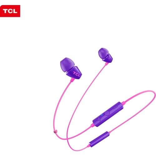 TCL Wireless Bluetooth Earphones SOCL100BT Microphone Neckband Headphones Sport Sleep Hi-Fi Earbuds Wireless Headphones