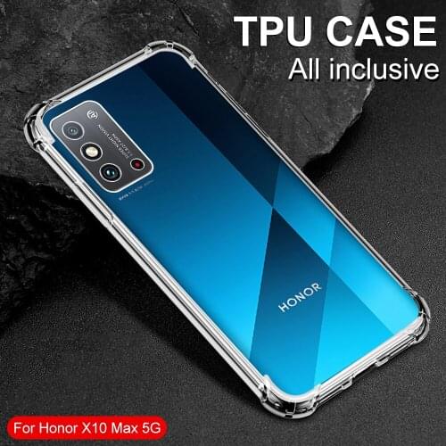Airbag Phone Case For Huawei Honor X10 Max 5G X10 5G Shockproof Transparent Camera Protection Cases For Honor X10 Max 5G Cover