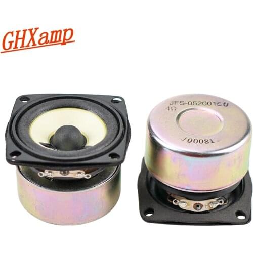 GHXAMP 2 Inch 53mm Full Range Speaker White Vibrating Basin Aduio Speaker Unit 4 Ohm 5W Audio Driver 2pcs