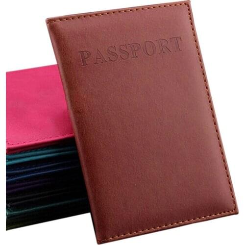Multi-function PU Travel Passport Card Case Sheath America ID Card Bag Documents Protective Covers Credit Card Holder