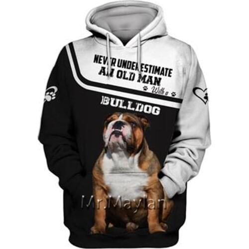 Personality Fashion Animal Pug 3D Printed Graphic Hoodie Men/Women Zip Hooded Streetwear Oversized Sweatshirt Harajuku Tops -A05