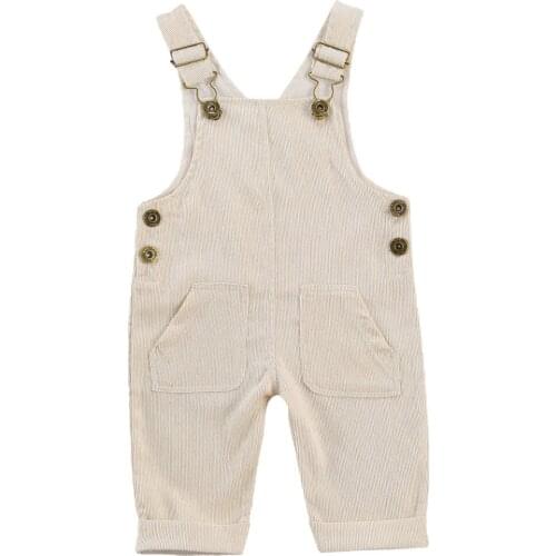 New 4Colors Toddler Baby Girl Boy Match Clothes Stripe Bib Pants Overalls Suspender Pants