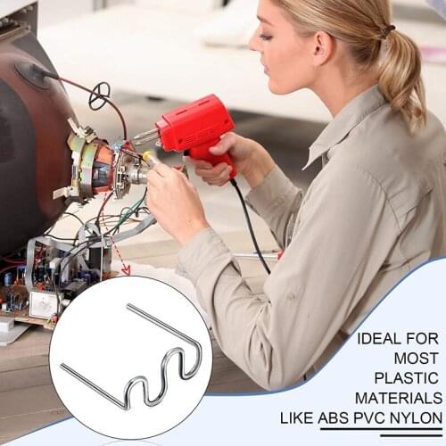 New 1000 Pcs Hot Staples Wave Welding Rods Repair Machine Car Bumpers Dashboards Lamp Holders Plastics Rings 0.8 0.6 mm