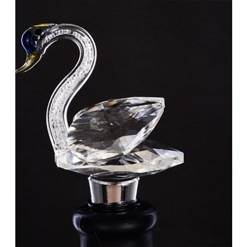 Wine cork metal crystal wine cork champagne stopper set wine bottle stopper