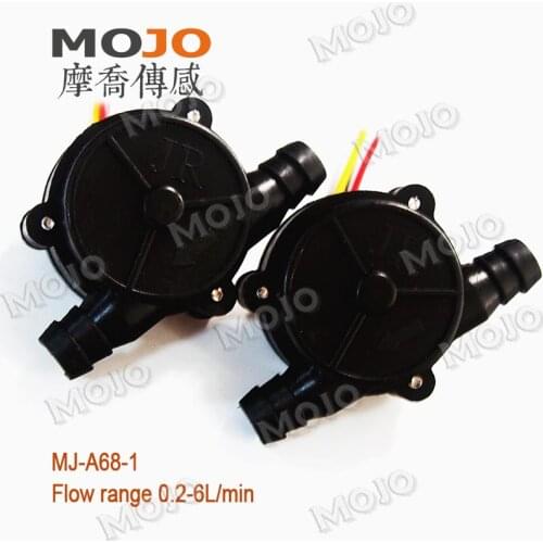 Turbine flowmeter A68-1 small flow sensor 8mm interface black sensor liquid flowmeter