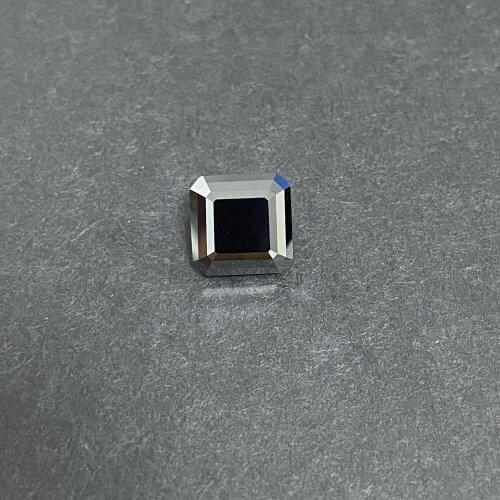 On Sale6*6mm Asscher Cut D VVS Loose Popular Color Black Stone Moissanite Diamond Synthetic (Lab Created)