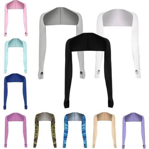 Arm Sleeve Siamese Long Shoulder Sleeve Sunscreen Scarf Elbow Sleeve Cuff Scarf Thin Section Scar Cover Arm Cover Fake Sleeves