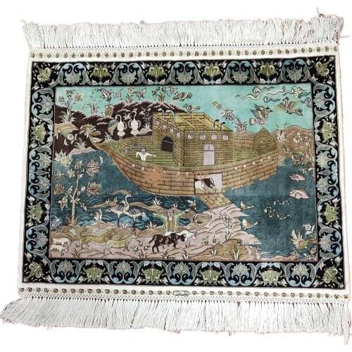 Seeykeep™ 2x1.5ft 500Lines Pure Silk Handknotted Fairy tale Design Collectables Rug-SK3036197