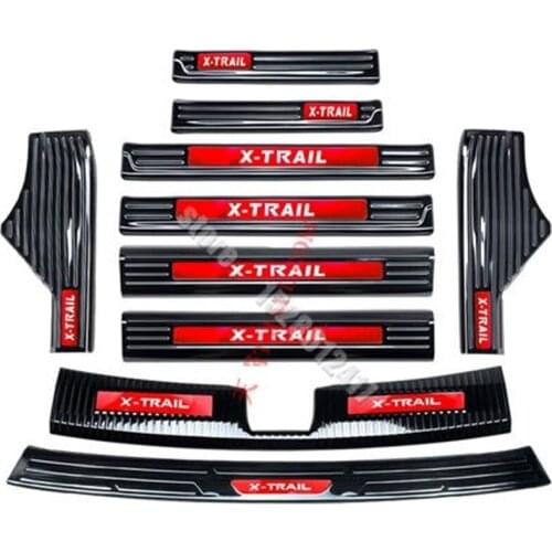 Car styling Stainless Steel Scuff Plate/Door Sill Door Sill Rear Door Bumper Protector sill for Nissan X-Trail X Trail T32 2022