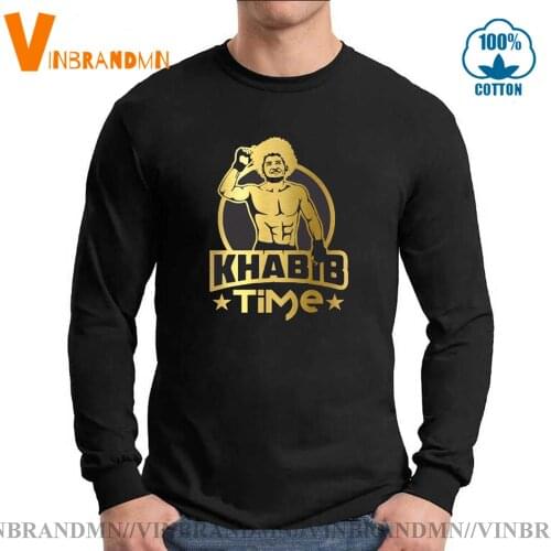 Streetwear brand clothes Golden Edition Great Fighter Khabib Nurmagomedov T shirt Russian Hero Hope The Eagle Emblem T-shirt