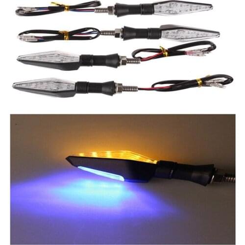 Motorcycle general LED turn signal lamp, double-sided flashing signal lamp for Honda Yamaha 12V indicator