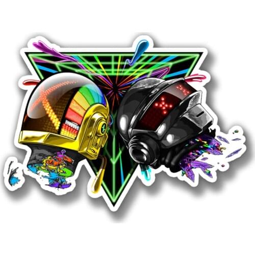 PUNK DEAD MUSIC TRON TECHNO CAR LAPTOP Car Sticker Crow Skull Head Bike Motorcycle High Quality KK Vinyl Decals PVC 10*4CM