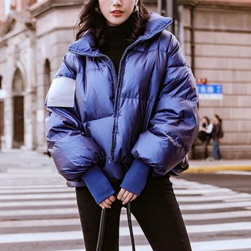 Bright Waterproof Womens Parkas 2021 Windproof Warm Female Jackets Padded Down Parkas Fashion Casual Winter Coat Jackets Women