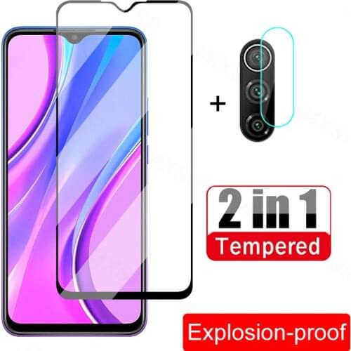 Protective Glass For Xiaomi Redmi 9 9A 9T 9C NFC Tempered Glass For Redmi Note 9 9S 9T Pro Max Screen protector Camera Lens Film