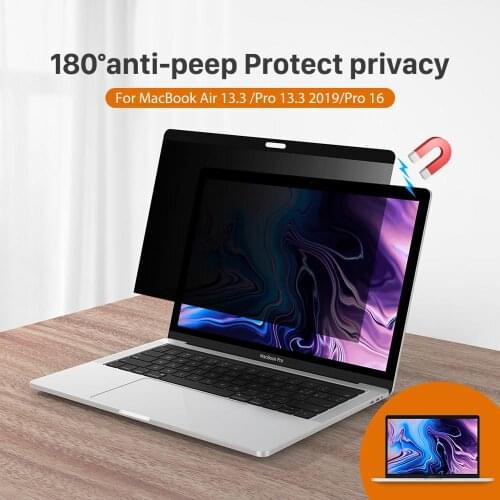 NILLKIN for Macbook Air 13.3 inch Pro 13.3 2019 Privacy Screen Filter Anti-peeping Protector Magnetic for Macbook Pro 16 screen