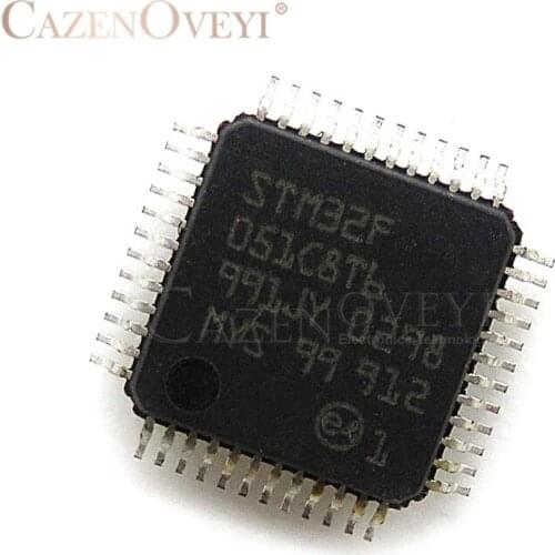 1pcs/lot STM32F051C8T6 STM32F051C8 STM32F051 32F051 QFP-48 In Stock