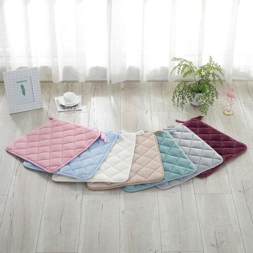 1PC Hot Seller Various Colors Cushion European Dining Chair Cushion Creative Sofa Fabric Cushion 40X40cm Flannel Fabric Cushion