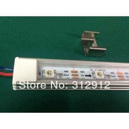 1m DC5V WS2812B LED rigid bar,32pixels/m;with transparent cover
