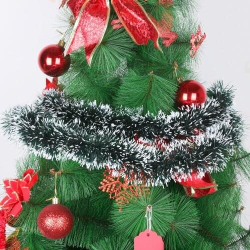 200cm Colorful Christmas Decoration Bar Tops RibbonChristmas Tree Ornaments White Dark Green Cane Tinsel Garland Party Supplies