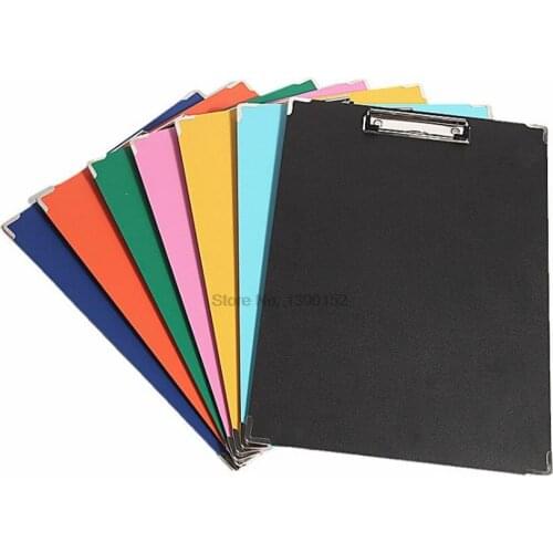 50pcs A5 Waterproof Clipboard Writing Pad File Folder Document Holder School Office Stationery Supply Various Styles