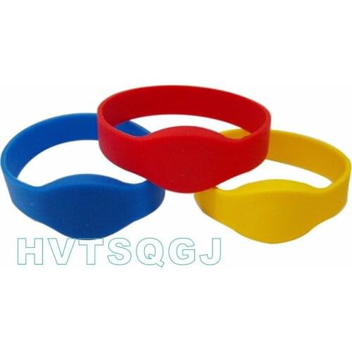 50pcs/lot Waterproof writable rewrite 125KHz silicone RFID T5577 wristband