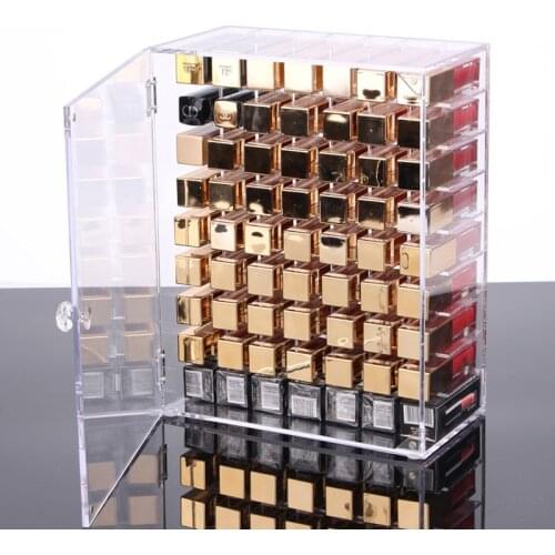 Acrylic lipstick storage box, cosmetic lip glaze display box, jewelry dustproof multi-box, jewelry storage box