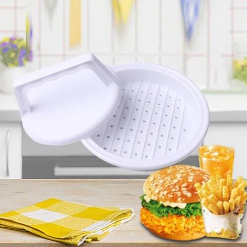 Non-Stick Hamburger Press Mode Kit Easy To Clean Patty Maker And Freezer Containers All In One Convenience Kitchen Tools FN60