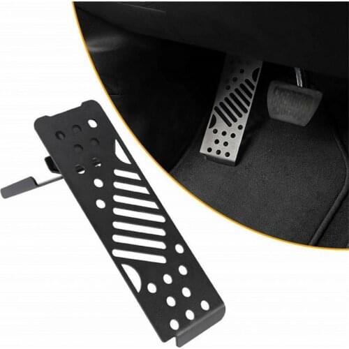 Car Metal Adjustable Left Side Foot Panel Foot Rest Pedal Panel for Jeep Wrangler JL JLU Sahara Rubicon 2018-2020 Auto Pedals
