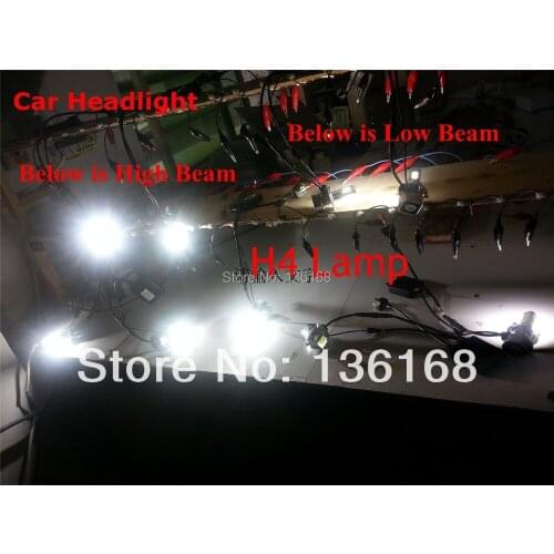 Free Shipping New Arrival Slim Car Truck H4 HB2 H7 3000LM 60W OEM LED HeadLight H/L Beam Lamp Super Pure White 6000K integrated