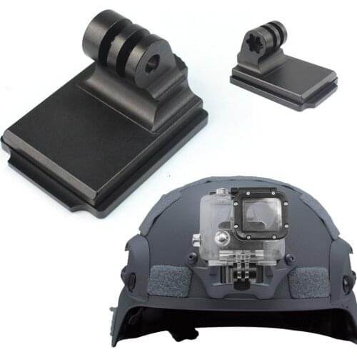 GloryStar For Gopro Sports Camera Helmet Aluminum Fixed Mount for Gopro HD HERO XIAOMI YI OSMO SJ4000 SJ5000 SJ6000 NVG Mount