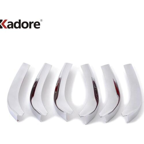 For Toyota Prado FJ150 2010 2011 2012 2013 ABS Chrome Front Racing Grilles Grill Trim Cover Stickers Car Styling Accessories