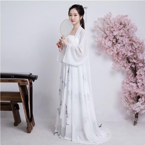 Chinese Tang Dynasty Ancient Costume Fairy Princess Dresses Traditional Women Hanfu gown Folk Dance Clothing