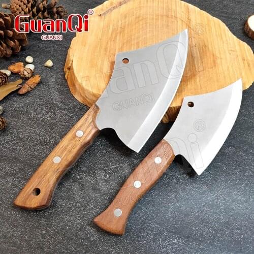 Forged Fire knife Stainless Steel Chef Knife Meat Cleaver Fish Knife Bone Cutter Outdoor Camping Slicing Cleaver Butcher Knife