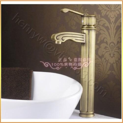 L16096 - Luxury Deck Mounted Bronze Color Brass Material Hot & Cold Water Mixer
