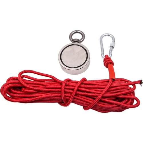 500kg Strong Magnet Fishing Metal Detector 10m Rope Double Side Neodymium