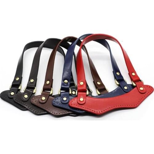 Fashion New PU Leather Handbag Top Handle Strap for DIY Handmade Woven Bag Accessories