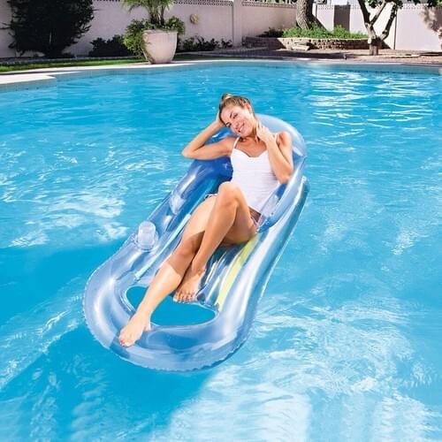 Sea Bed Inflatable Transparent Colorful Pool 43028