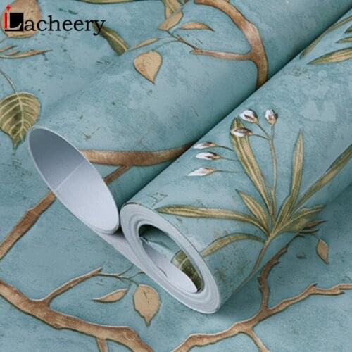 Easy Using Floral Leaf Wallpaper Self Adhesive Wall Paper Design For Walls Living Room Bedroom Sticker Home Decor Contact Paper