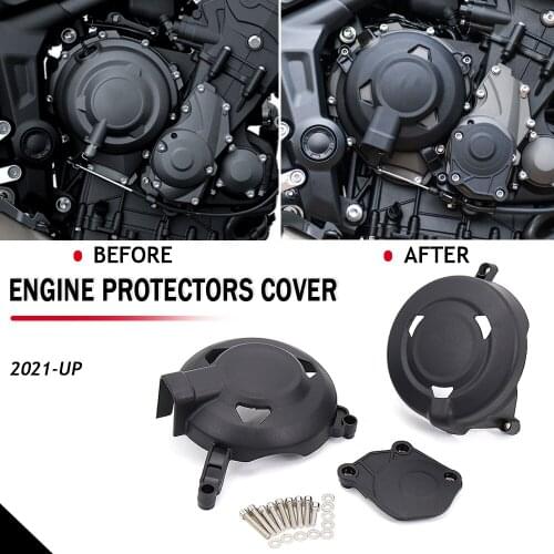 New 2021 2022 - Side left&right Engine Cover Guard Cover Engine Protection For Trident 660 For TRIDENT 660