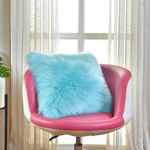 Plush Cushion Cover Home Decor Pillow Covers Living Room Bedroom Sofa Decorative pillowcase shaggy fluffy cover