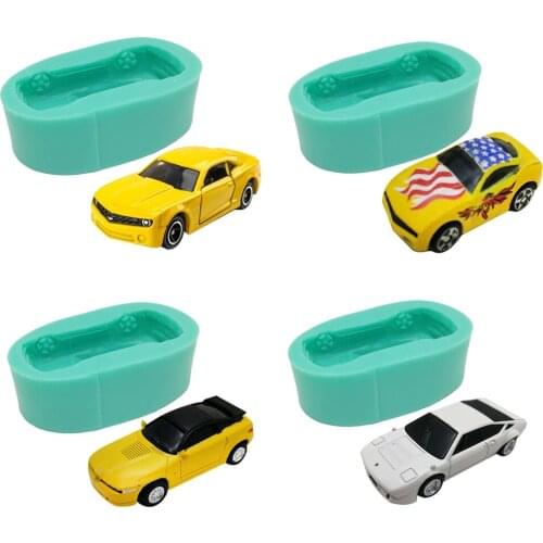 6 Styles Sports Car Silicone Molds for Epoxy UV Resin Polymer Diy Craft Clay Chocolate Fondant Gumpaste Cupcake Sugar Mould