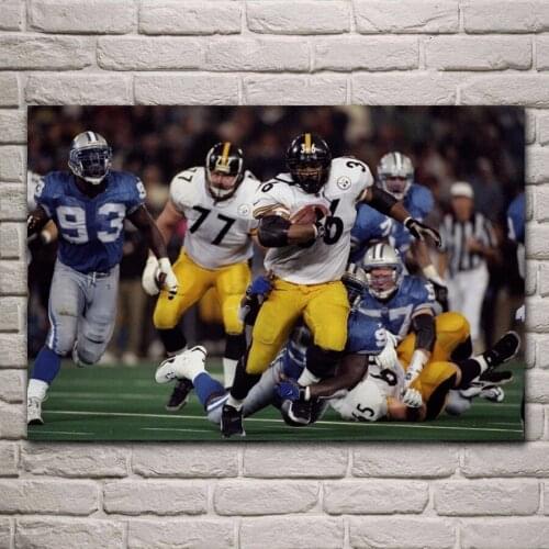 Sports american football game field fantasy living room decoration home art decor wood frame fabric poster KG253